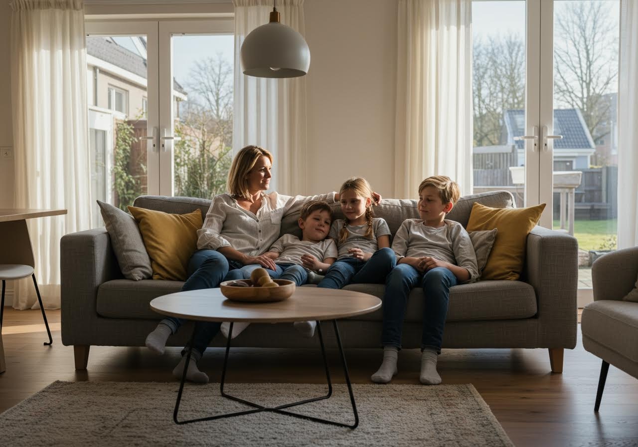 Veilig huis met beveiligingssysteem