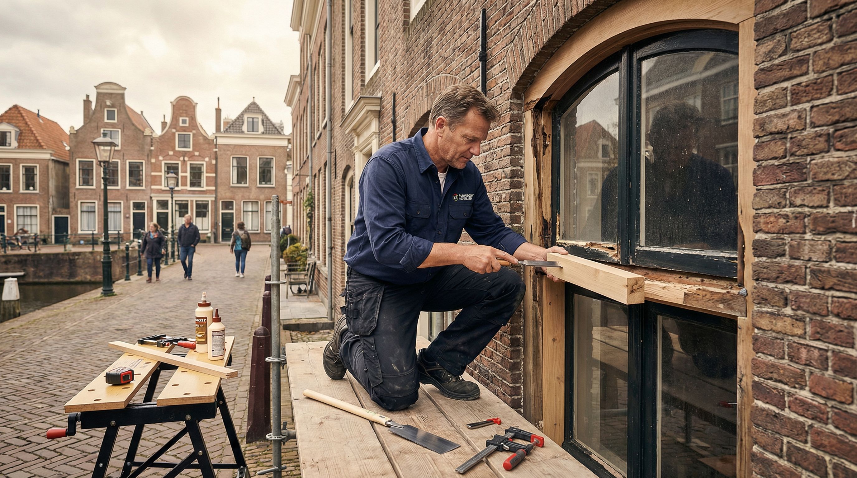Reparatie van beschadigd kozijn en raam