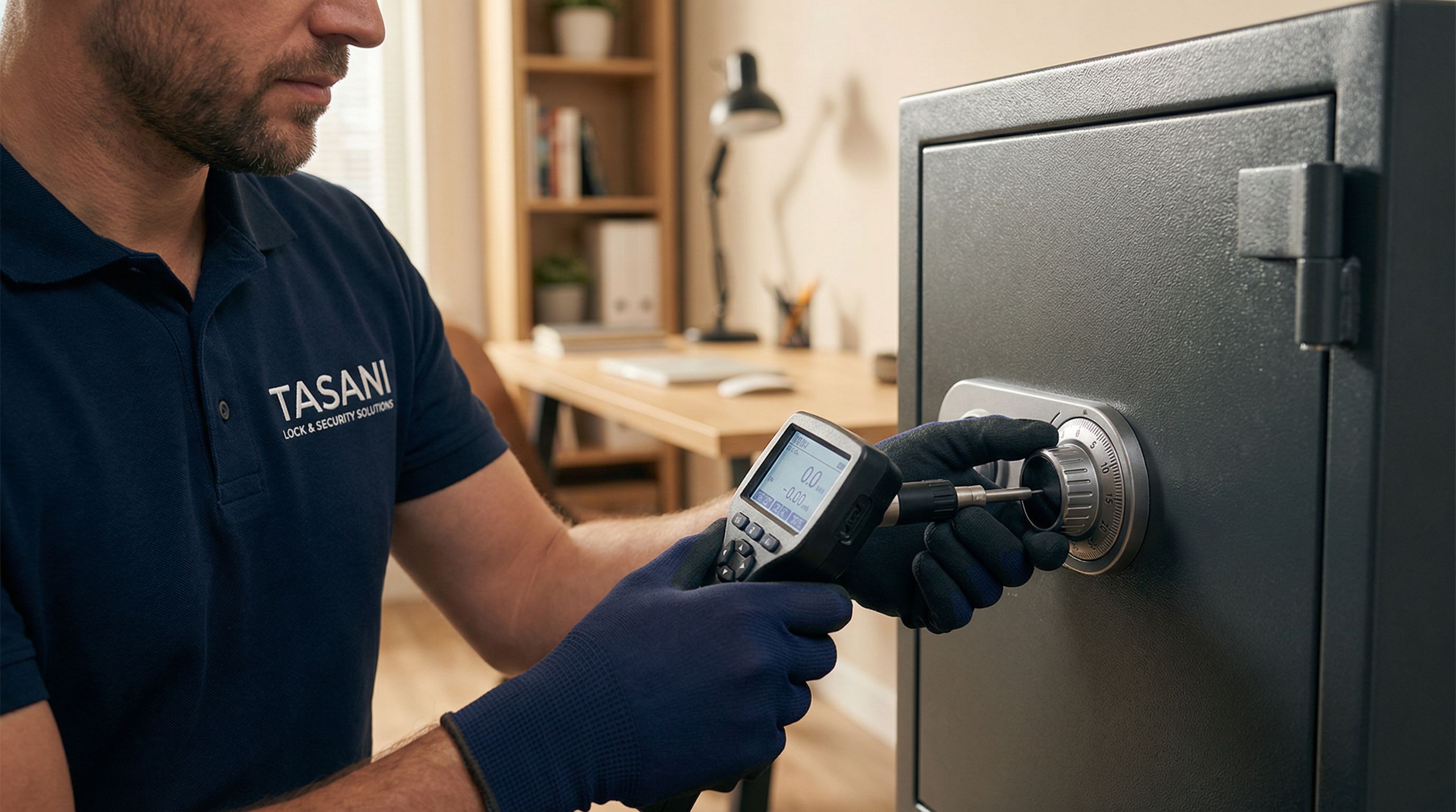 Expert opent een kluis