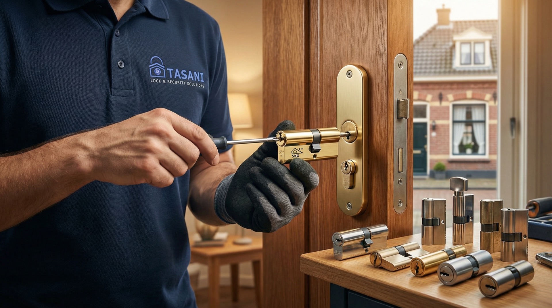 Slotenmaker vervangt cilinder