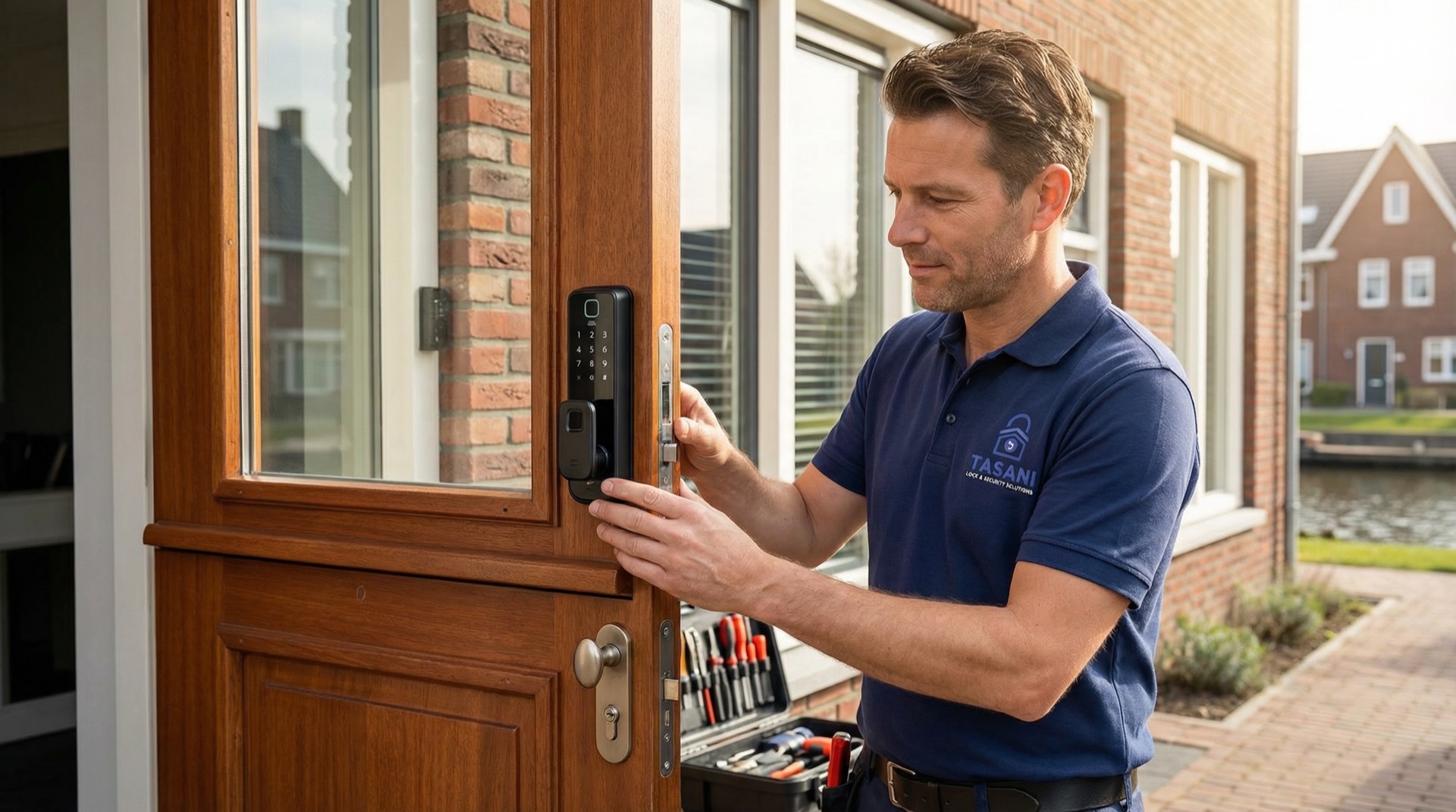 Smart lock installatie