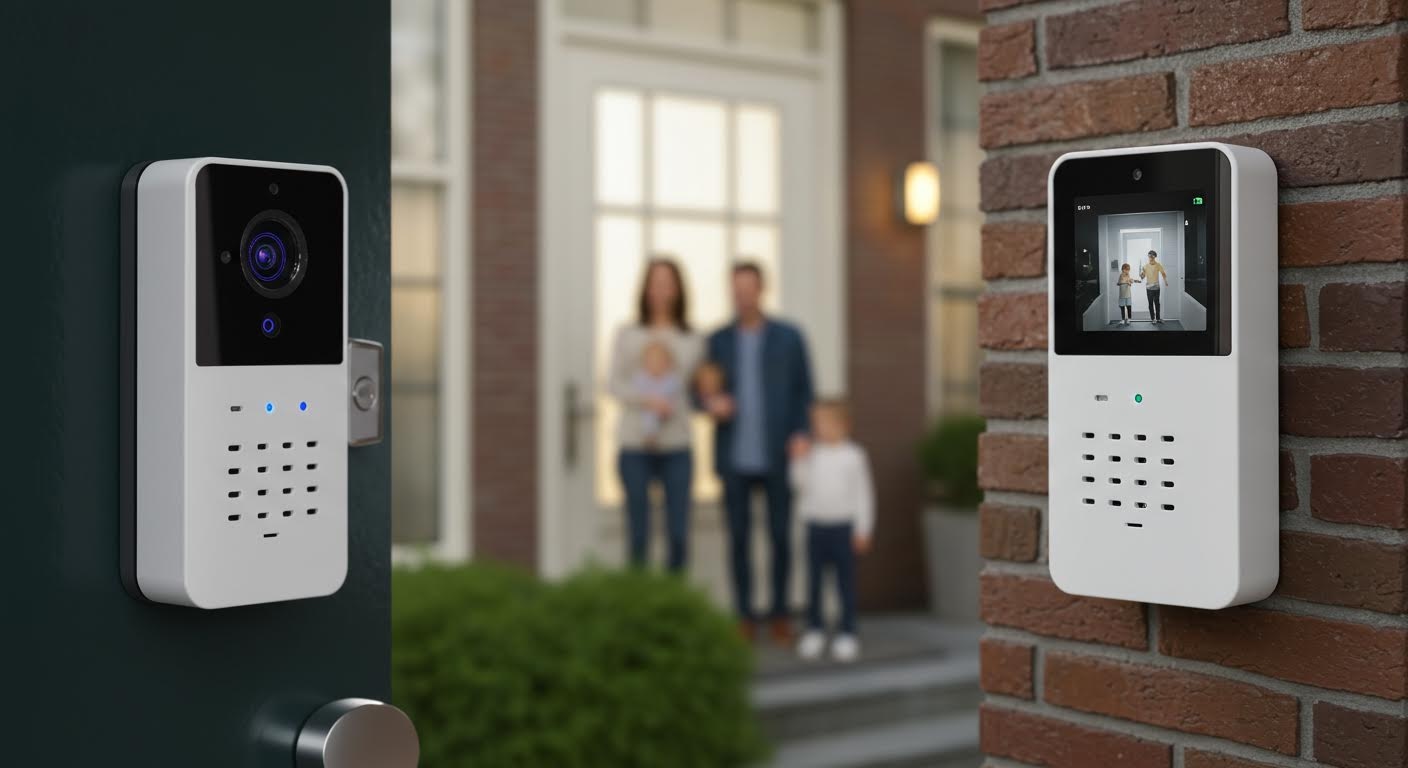 Video intercom systeem bij Nederlandse voordeur